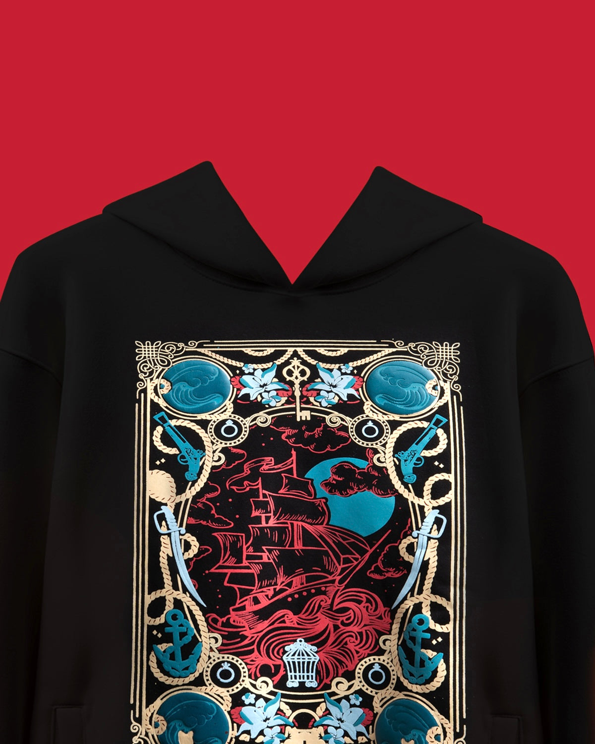 Lost treasure black hoodie