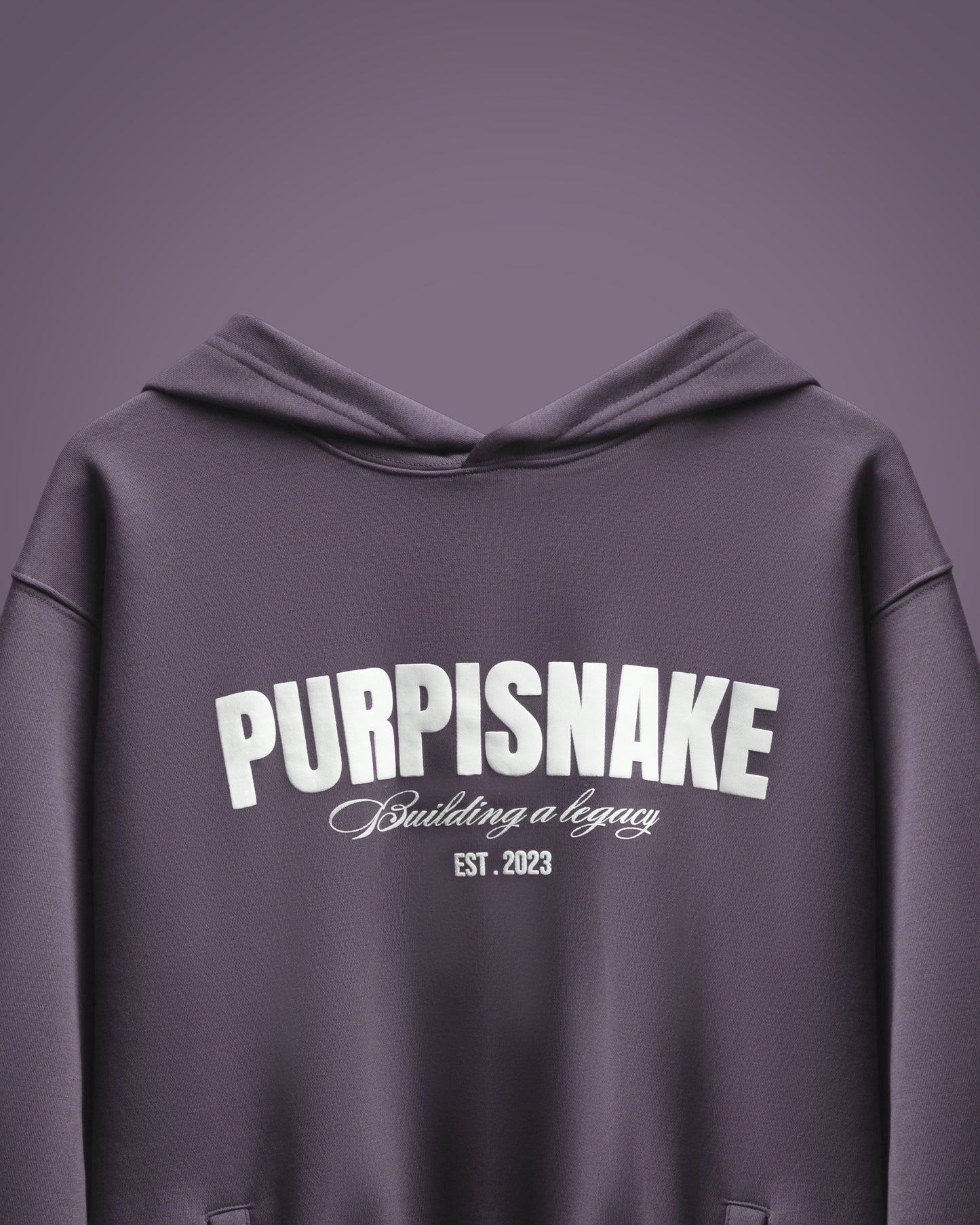 Rock purple melange hoodie