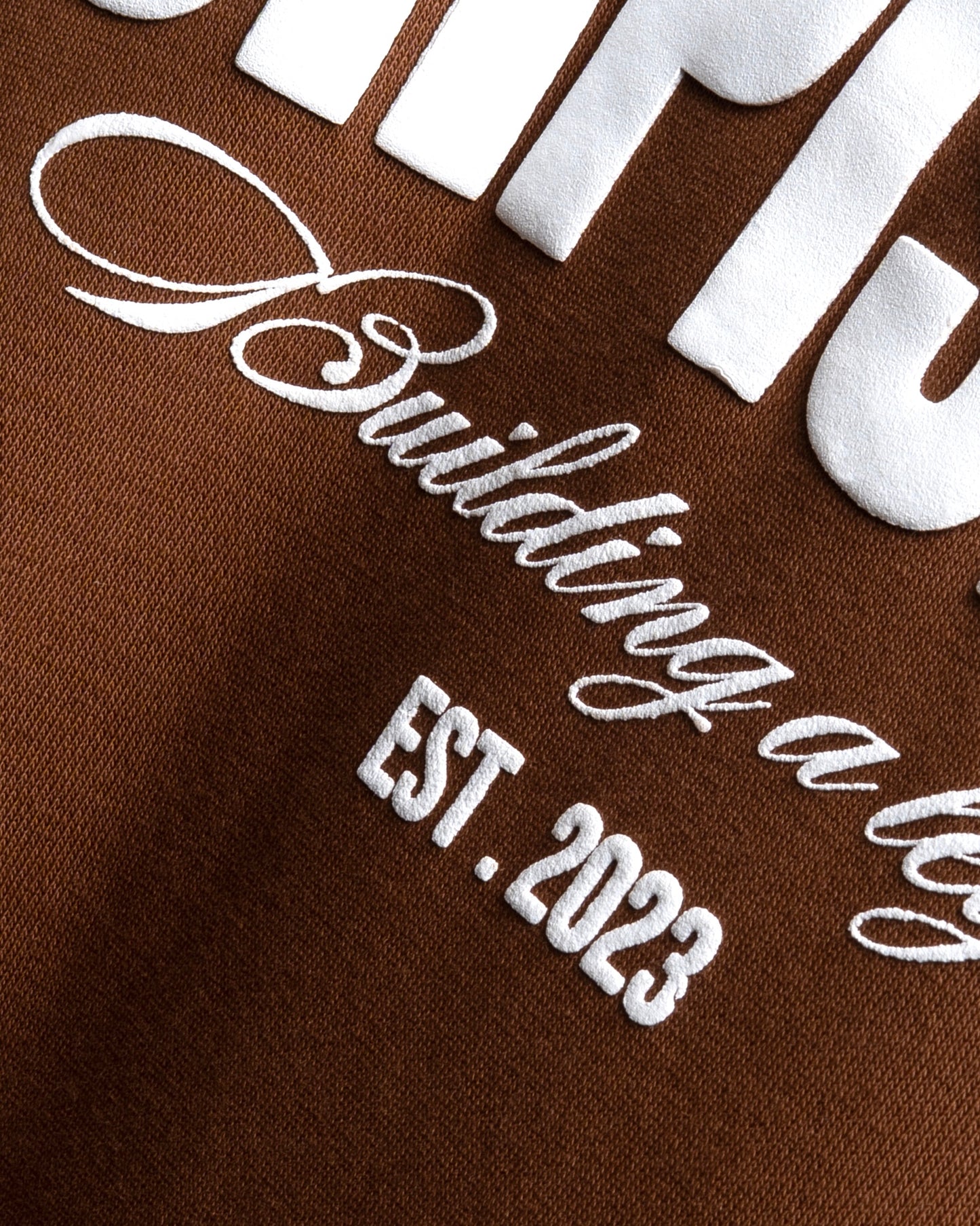 Brown melange hoodie