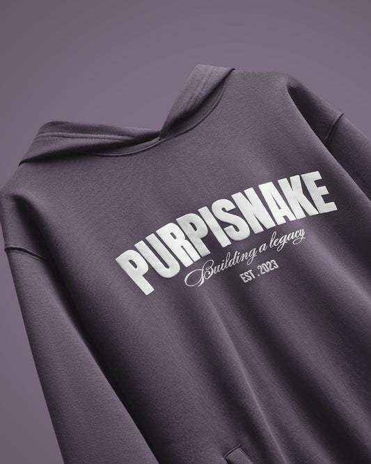 Rock purple melange hoodie