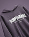 Rock purple melange hoodie
