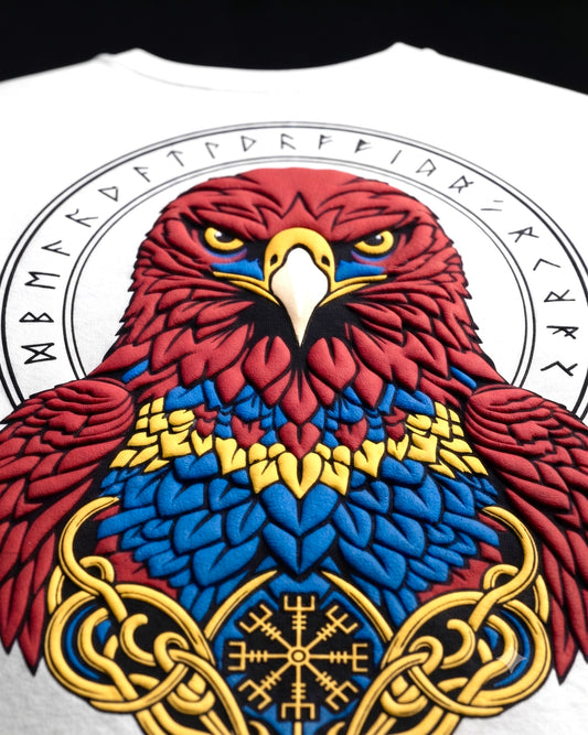 Raven sigil white