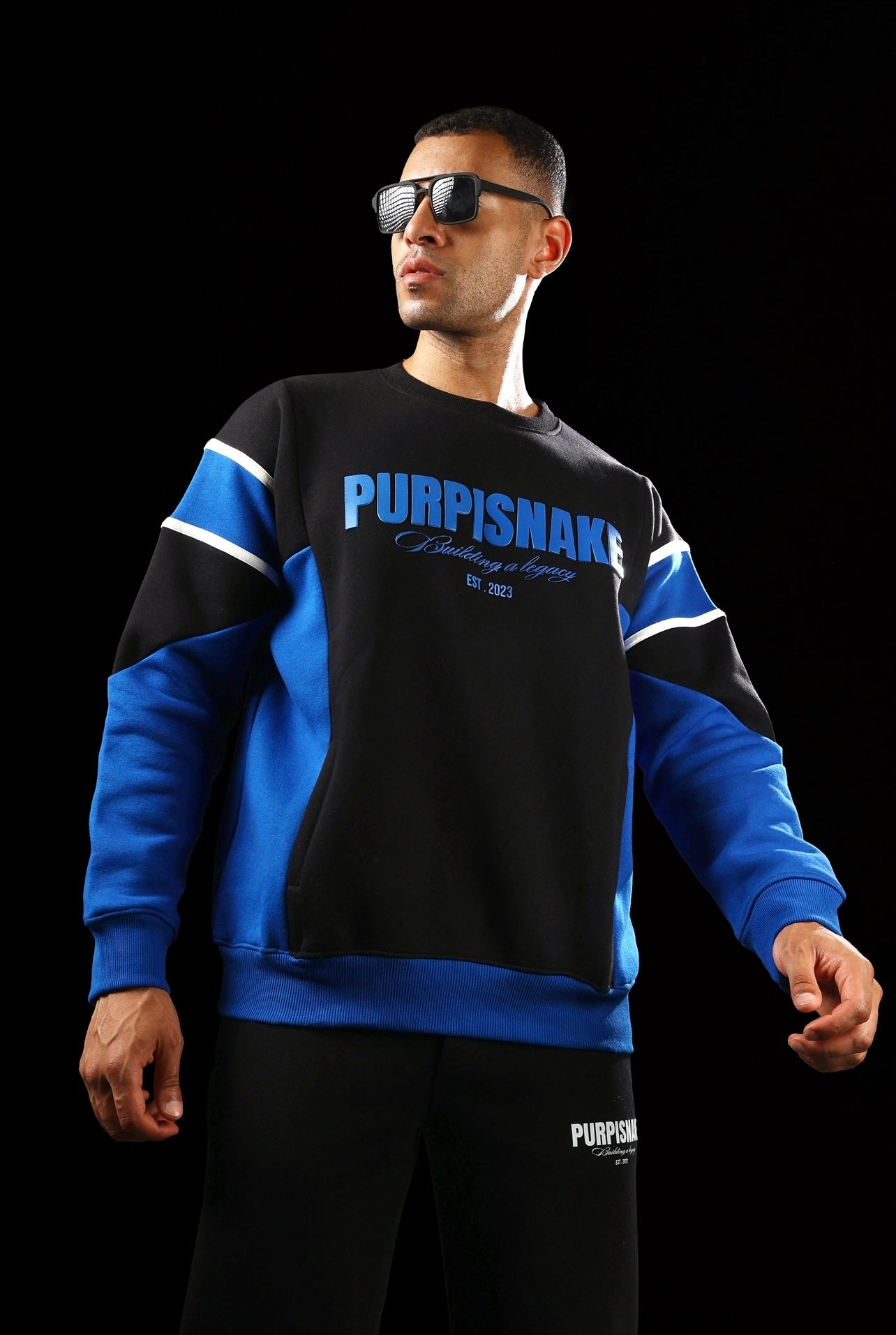 Blue Racing Sweatshirt