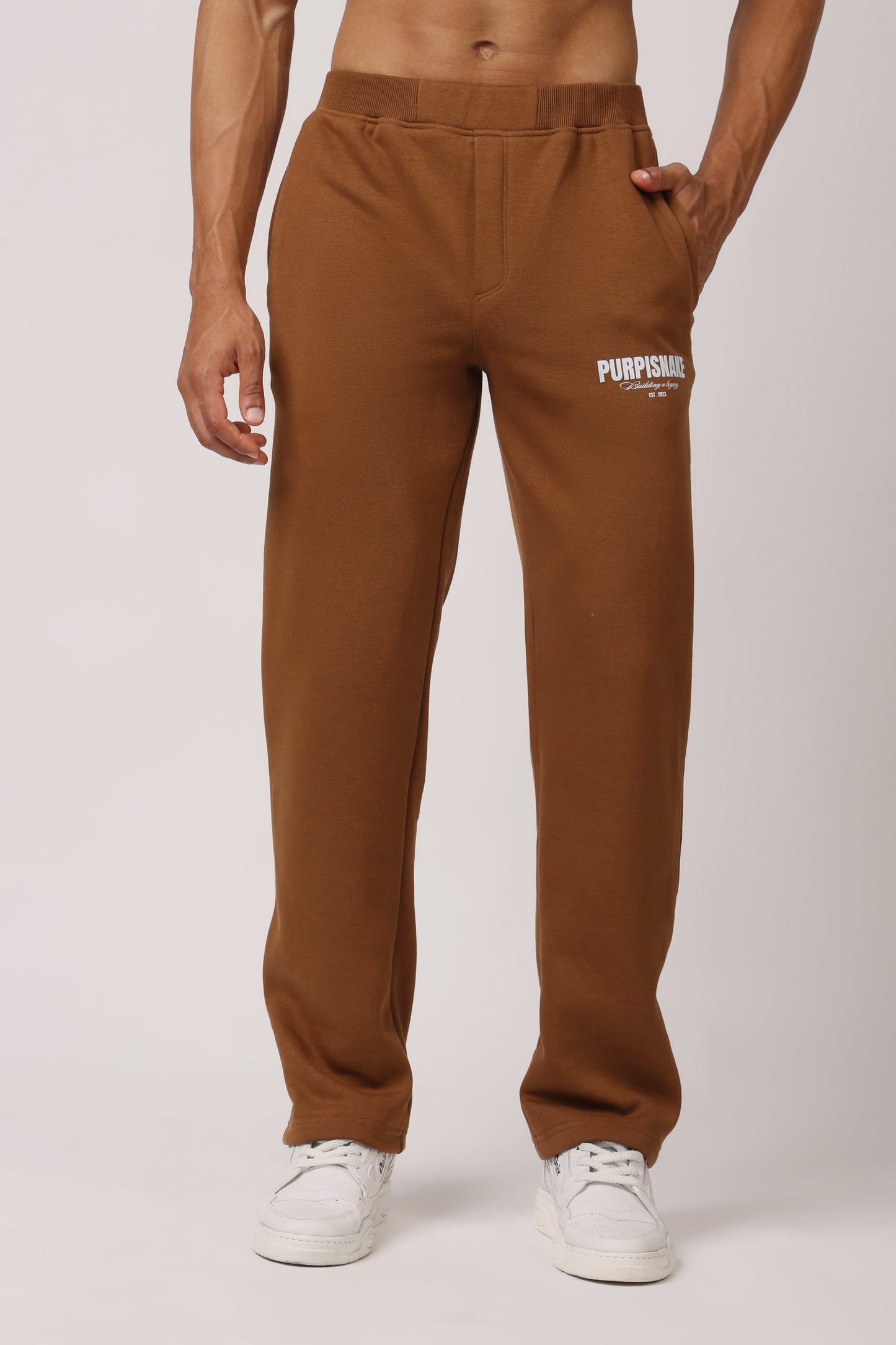 Brown sweatpants