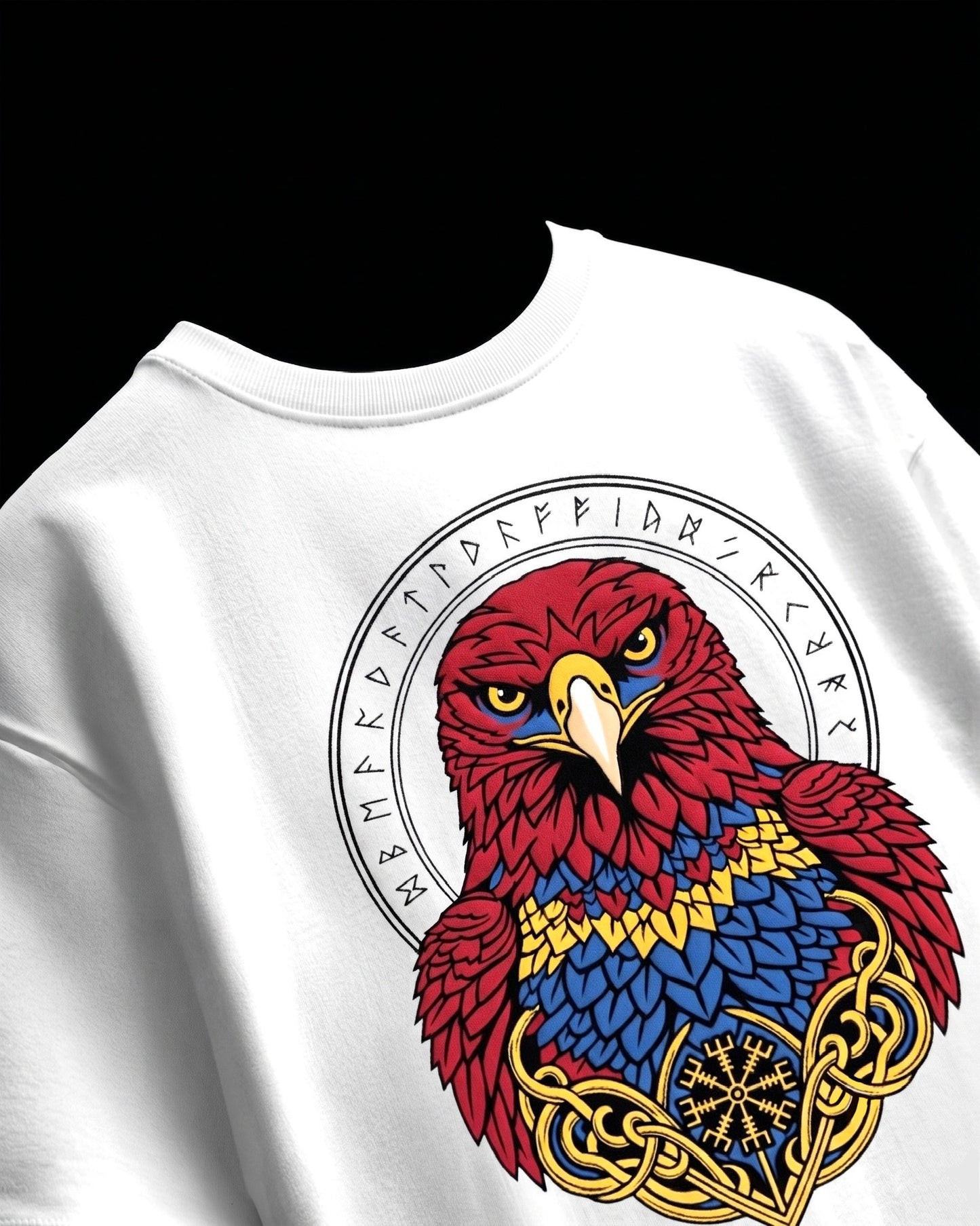 Raven sigil white
