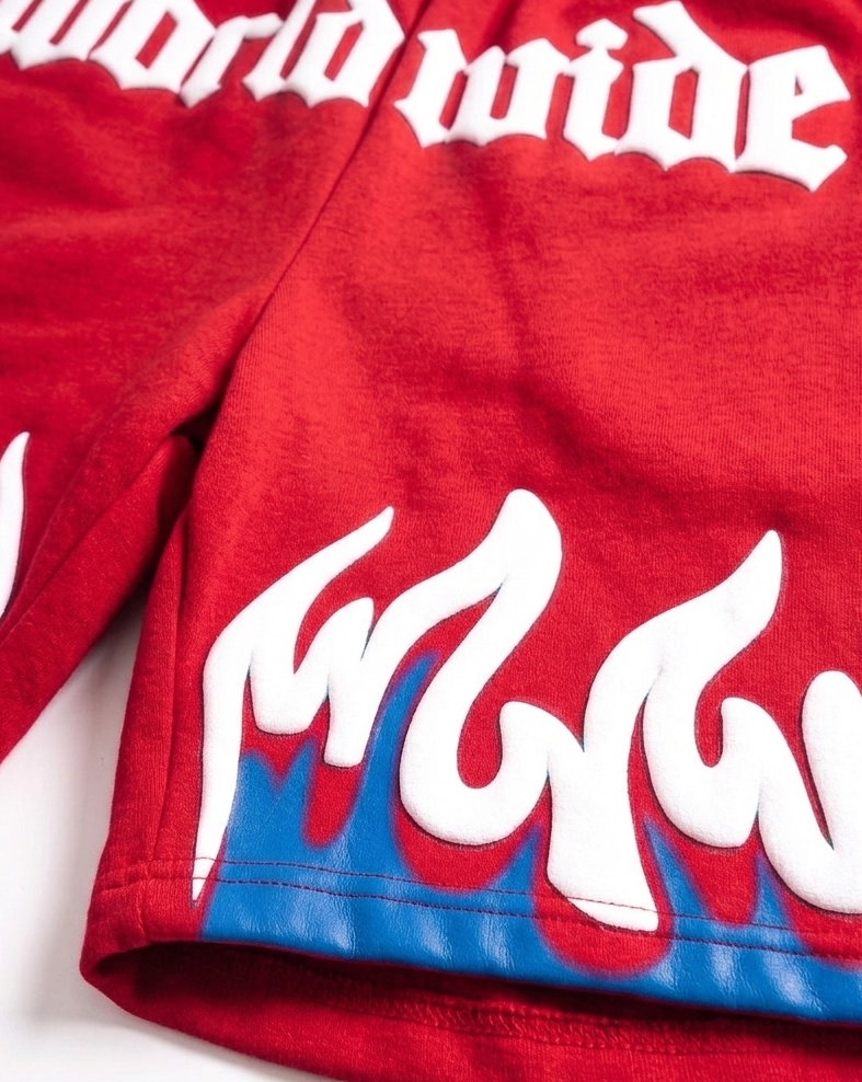 Red fury shorts
