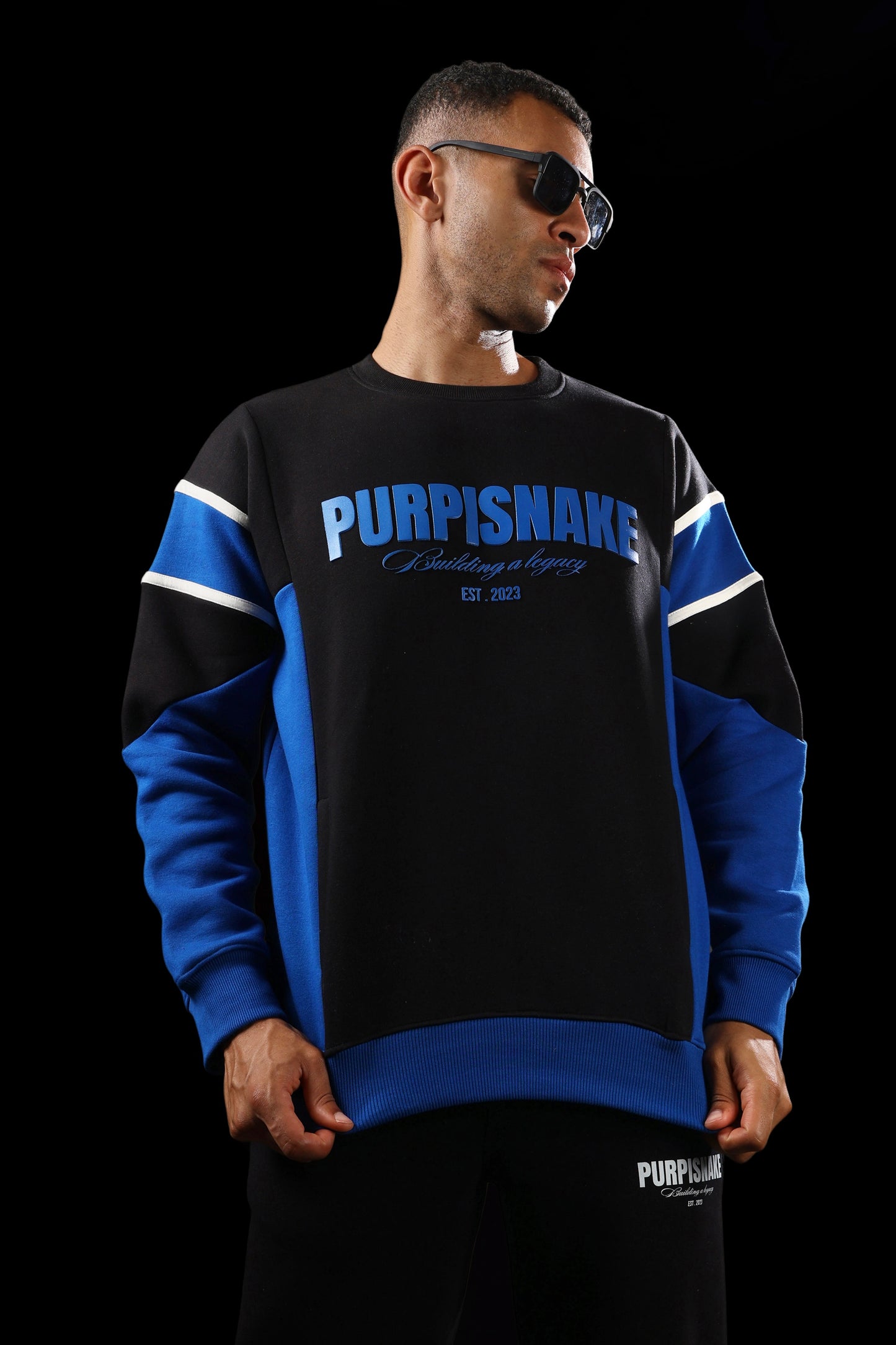 Blue Racing Sweatshirt