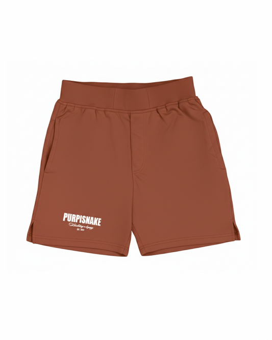 Brown Logo shorts