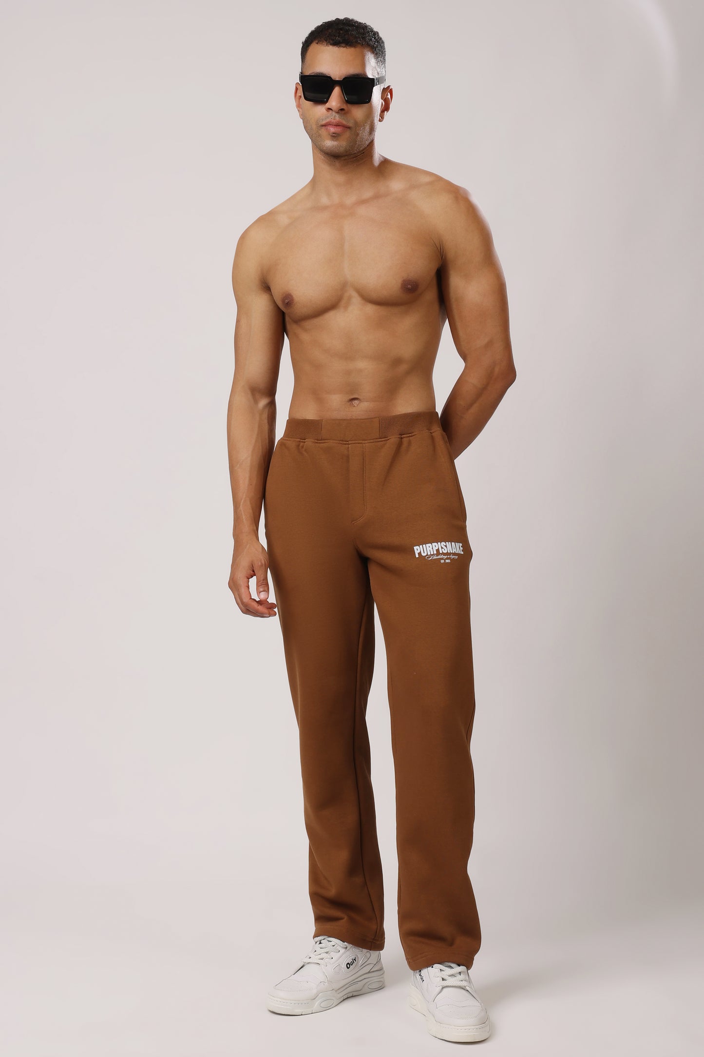 Brown sweatpants