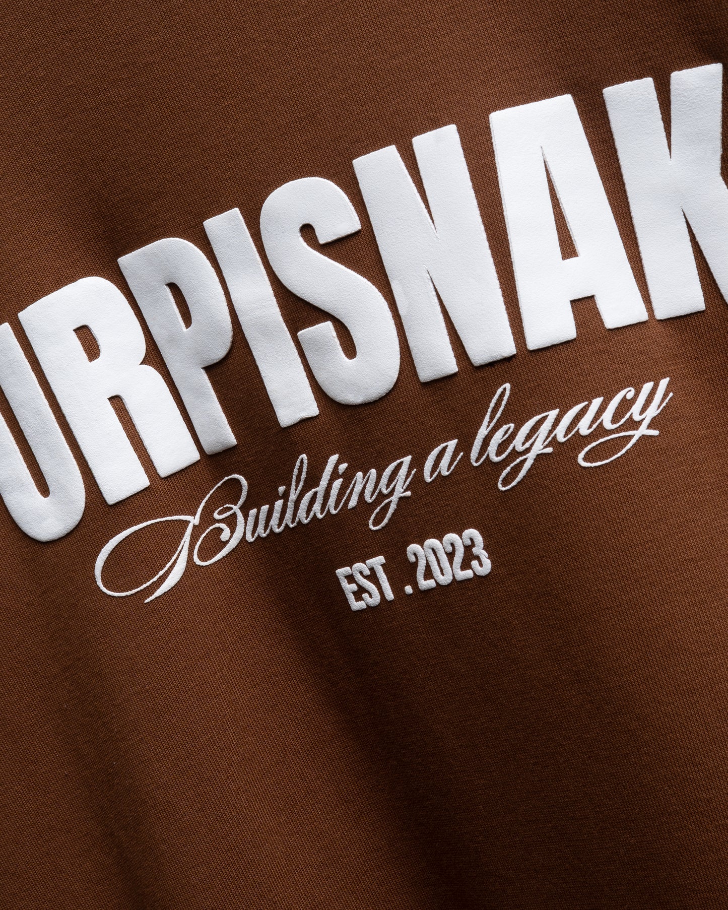 Brown melange hoodie