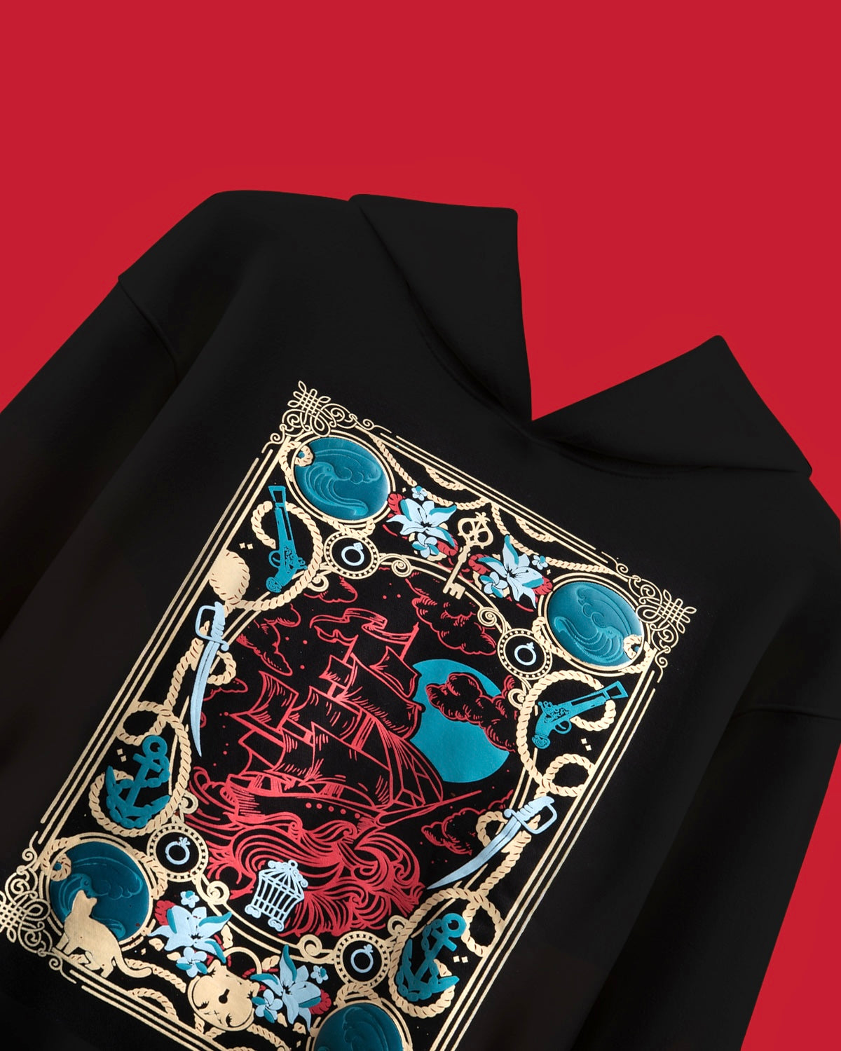 Lost treasure black hoodie