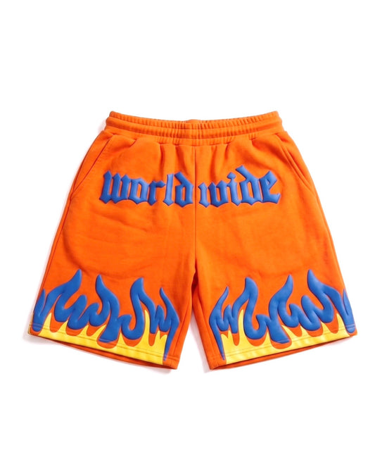Orange fury shorts