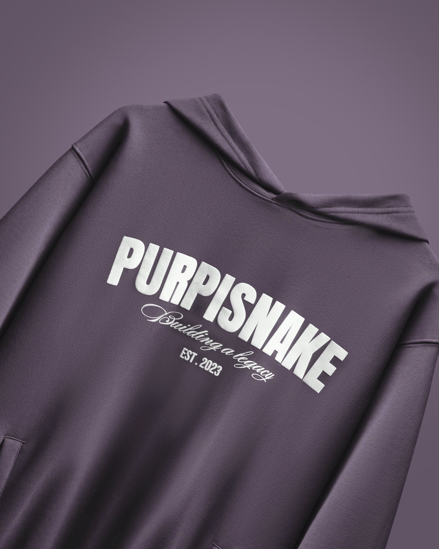 Rock purple melange hoodie