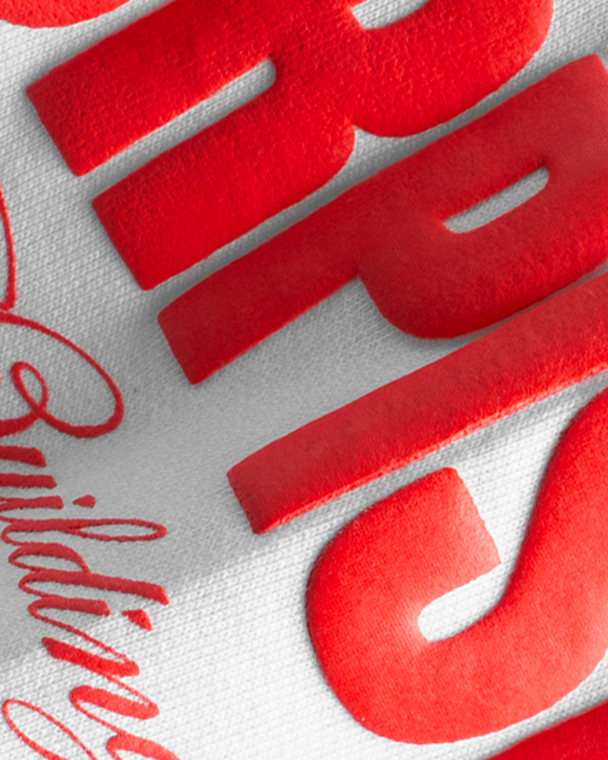 White melange red