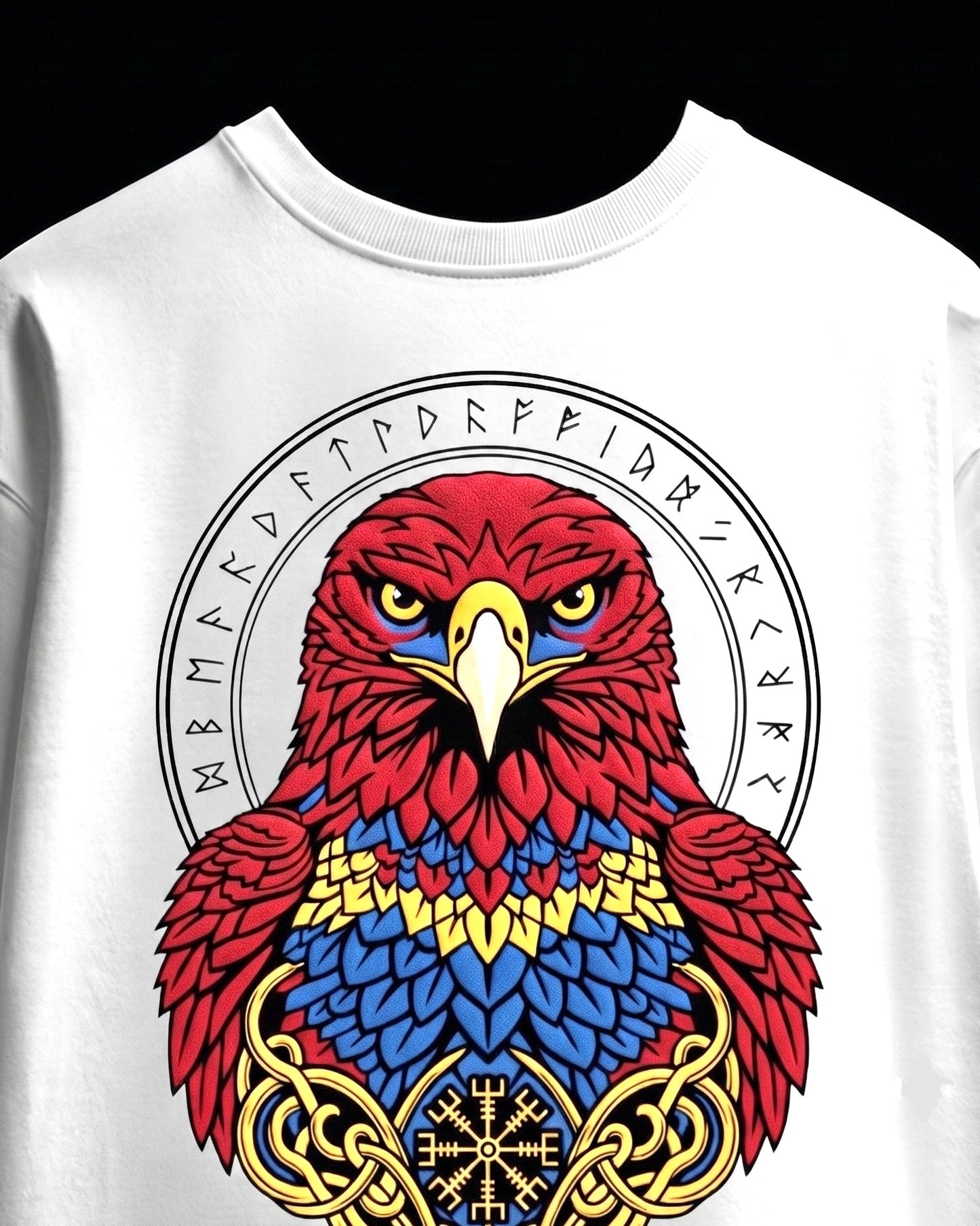 Raven sigil white