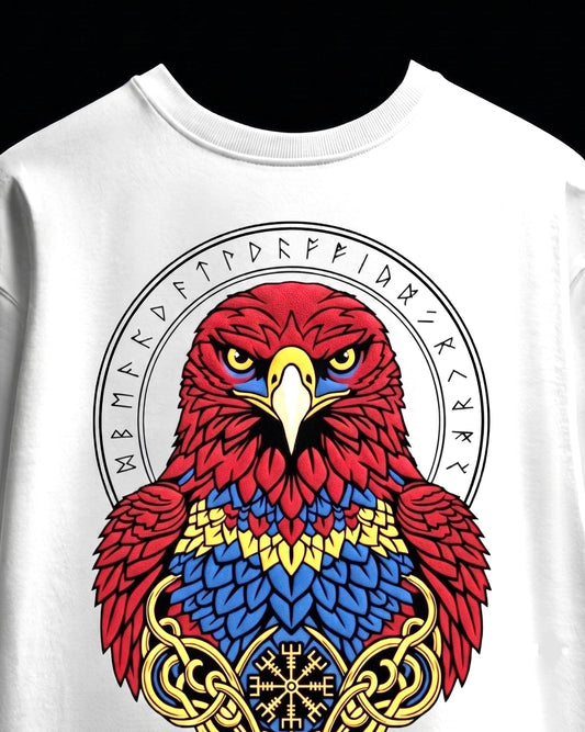 Raven sigil white