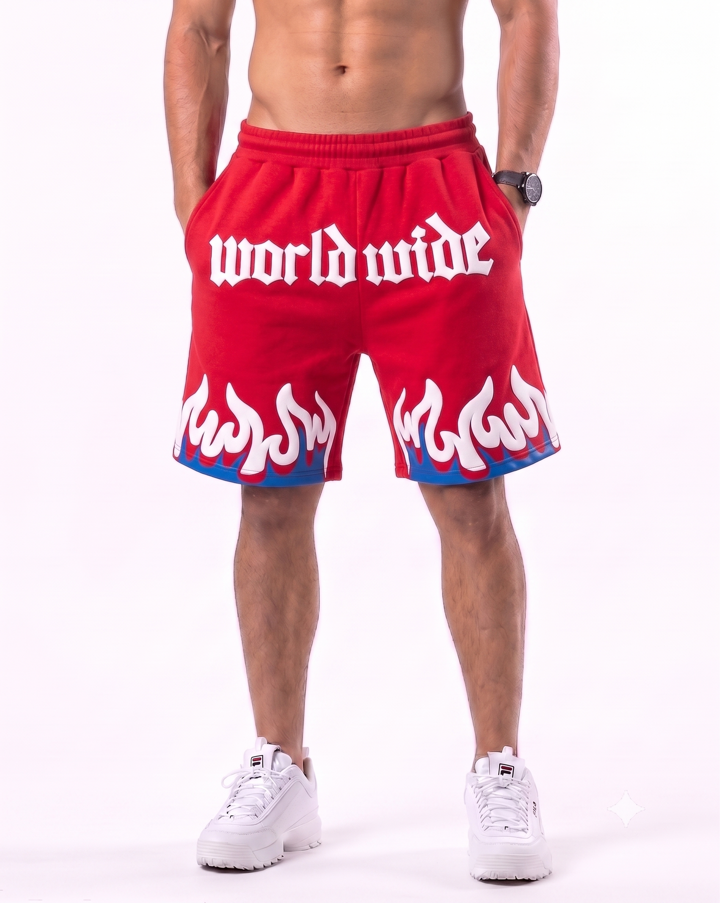 Red fury shorts