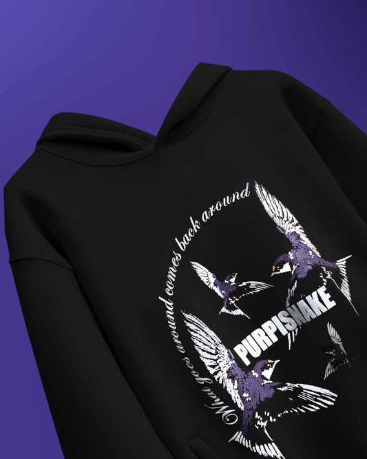 Sky bound purple hoodie