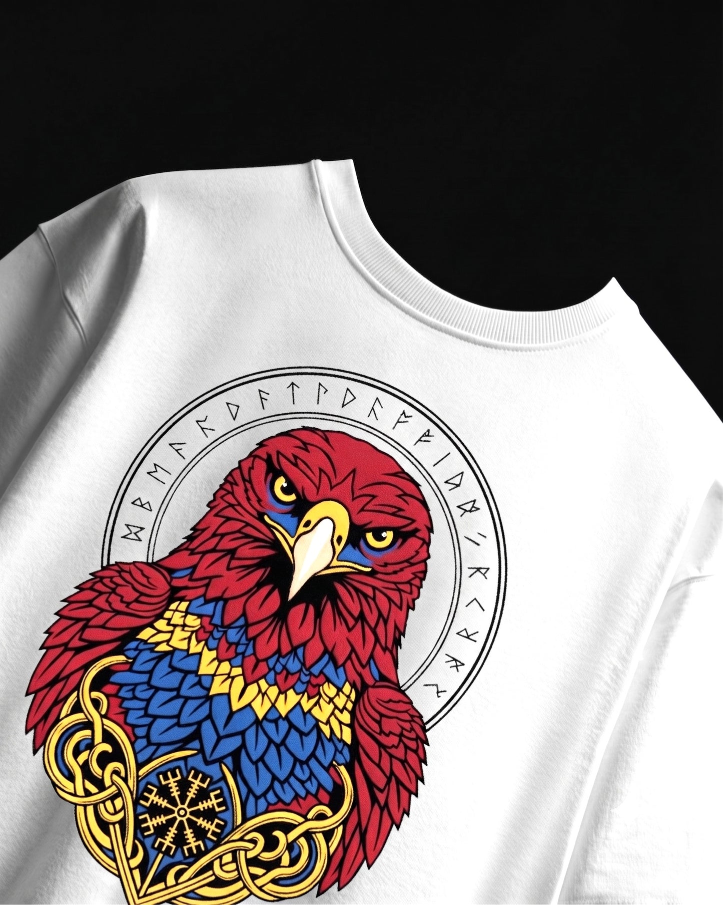 Raven sigil white