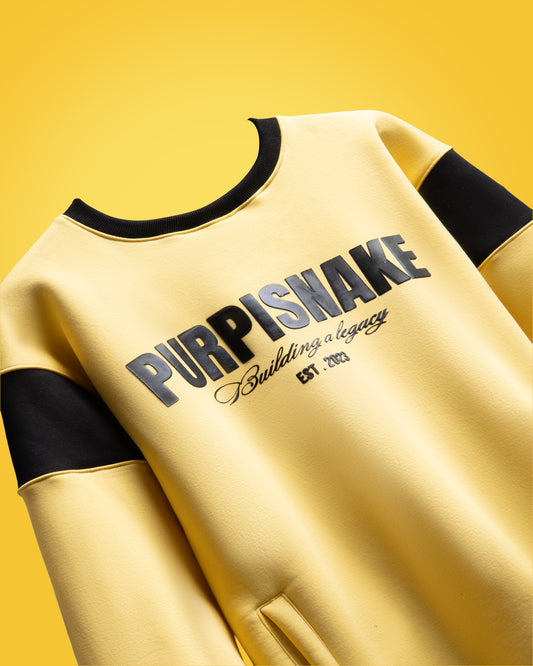 Midnight yellow sweatshirt